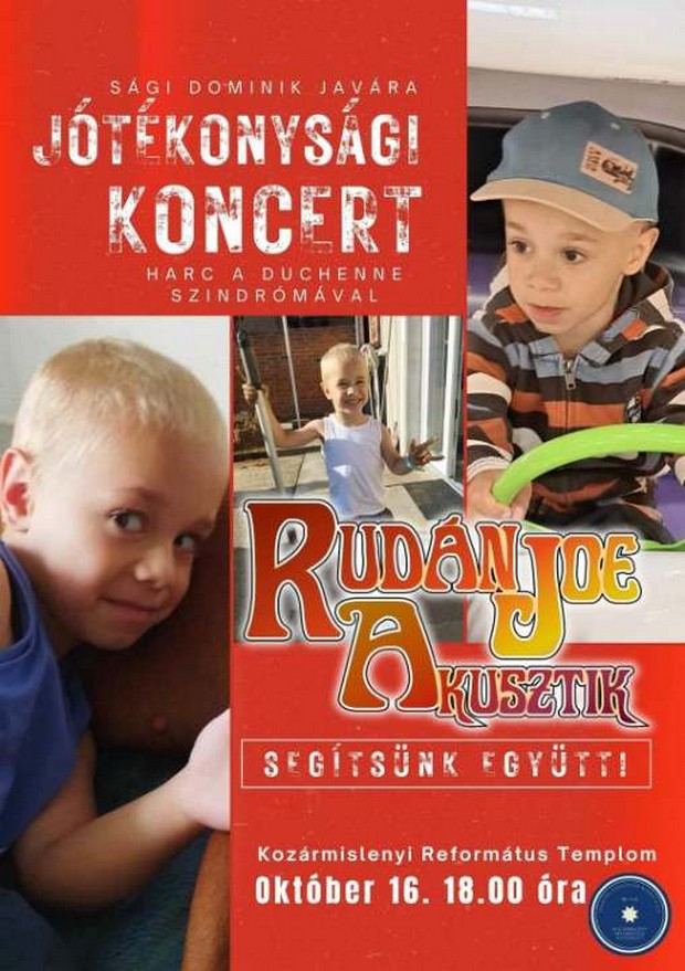 Jótékonysági koncert Rudán Joe 2024